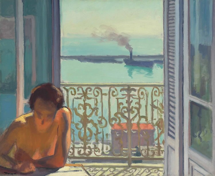 "Back-Lighting, Alger" Albert Marquet (1924), via Wikimédia Commons, domaine public
